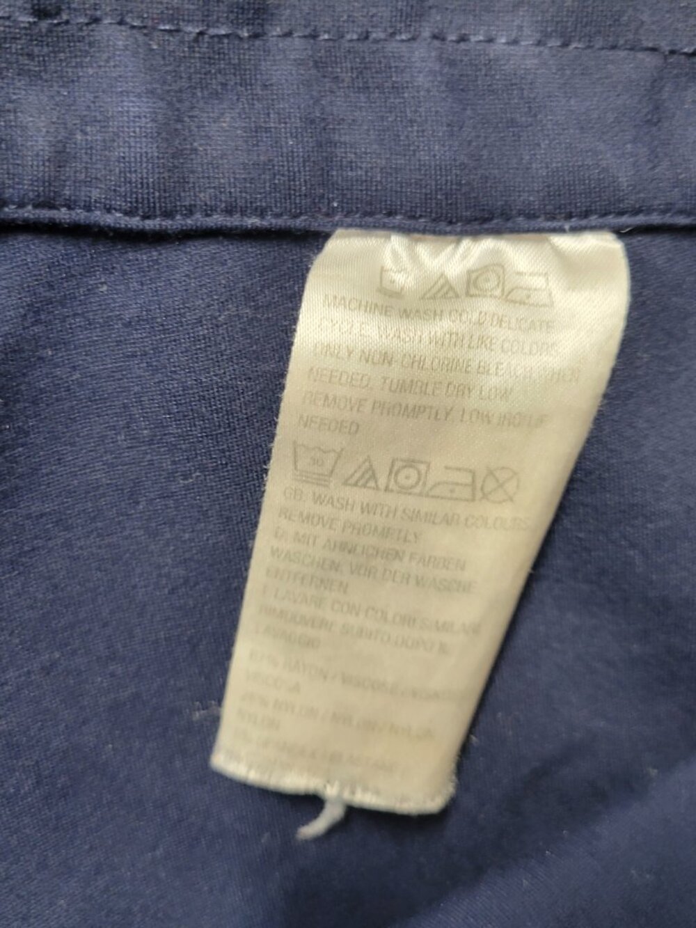 Susan Graver Womens Pants 3X Blue Straight Leg Knit Pull On Stretch BLU64E - Picture 9 of 11